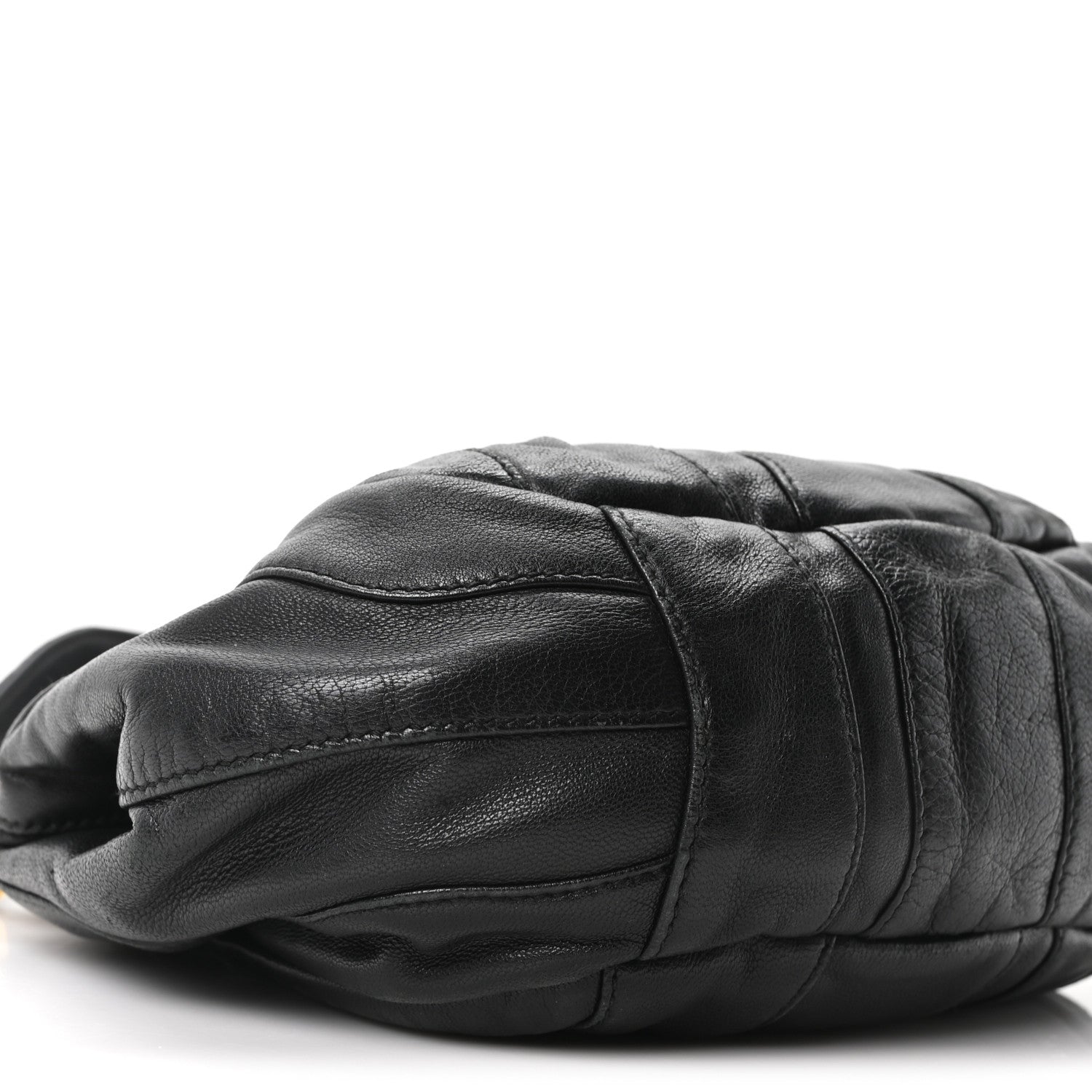 Nappa Stripes Mini Shoulder Bag Black