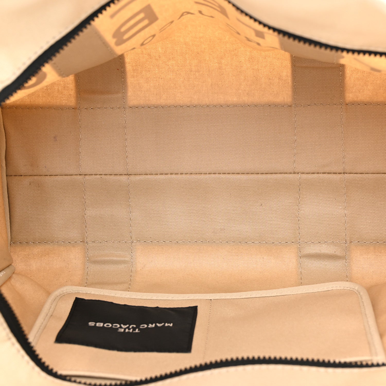 Cotton Canvas Large The Tote Bag Beige