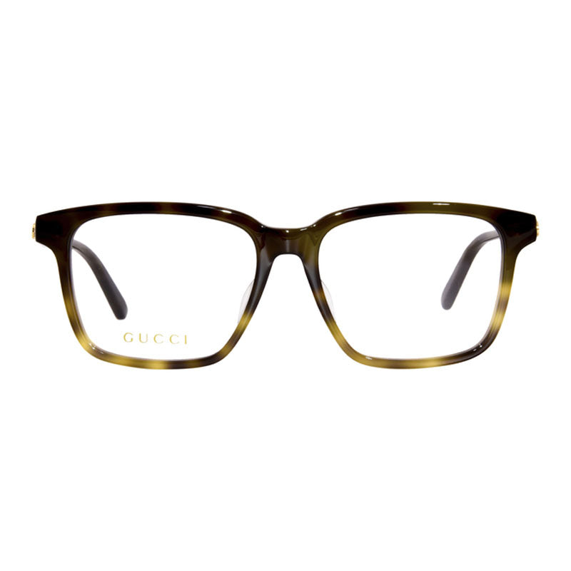 Gucci Eyeglasses Square Full Rim, Black Frame and Clear Demo Lenses Lens GG1293OA001