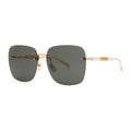Gucci Sunglasses Square Rimless, Gold Frame and Brown Lens GG1923SA003