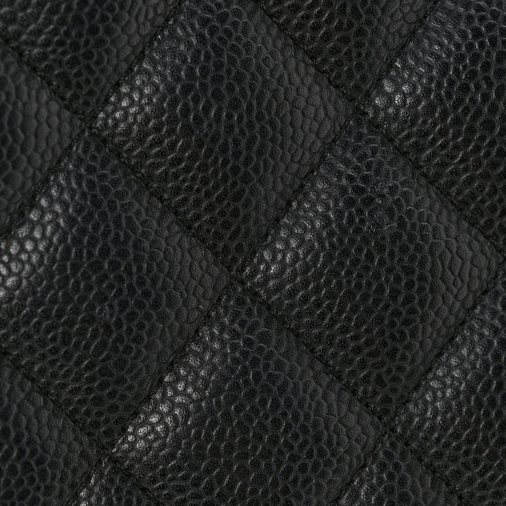 Caviar Quilted Grand Shopping Tote GST Black