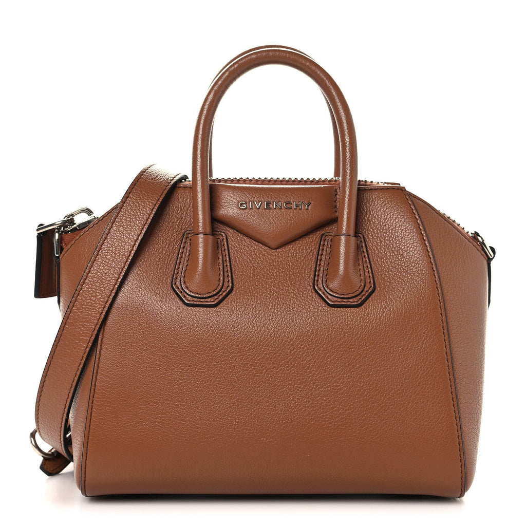 Sugar Goatskin Mini Antigona Caramel