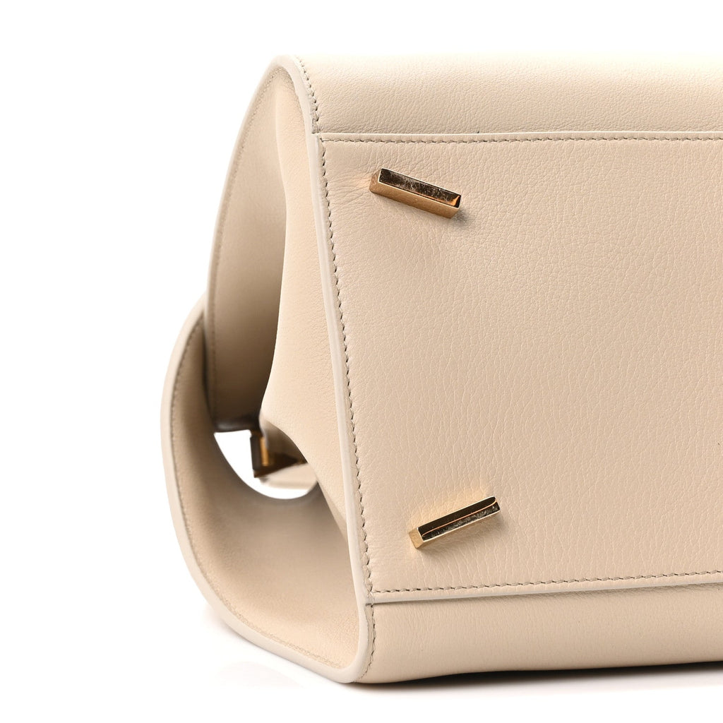 Calfskin Medium Hug Bag Stone Burnt Orcher