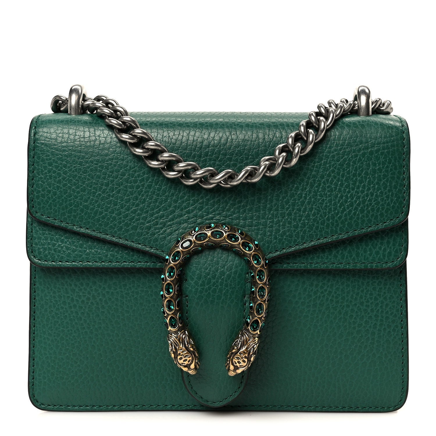 Calfskin Mini Dionysus Shoulder Bag Emerald