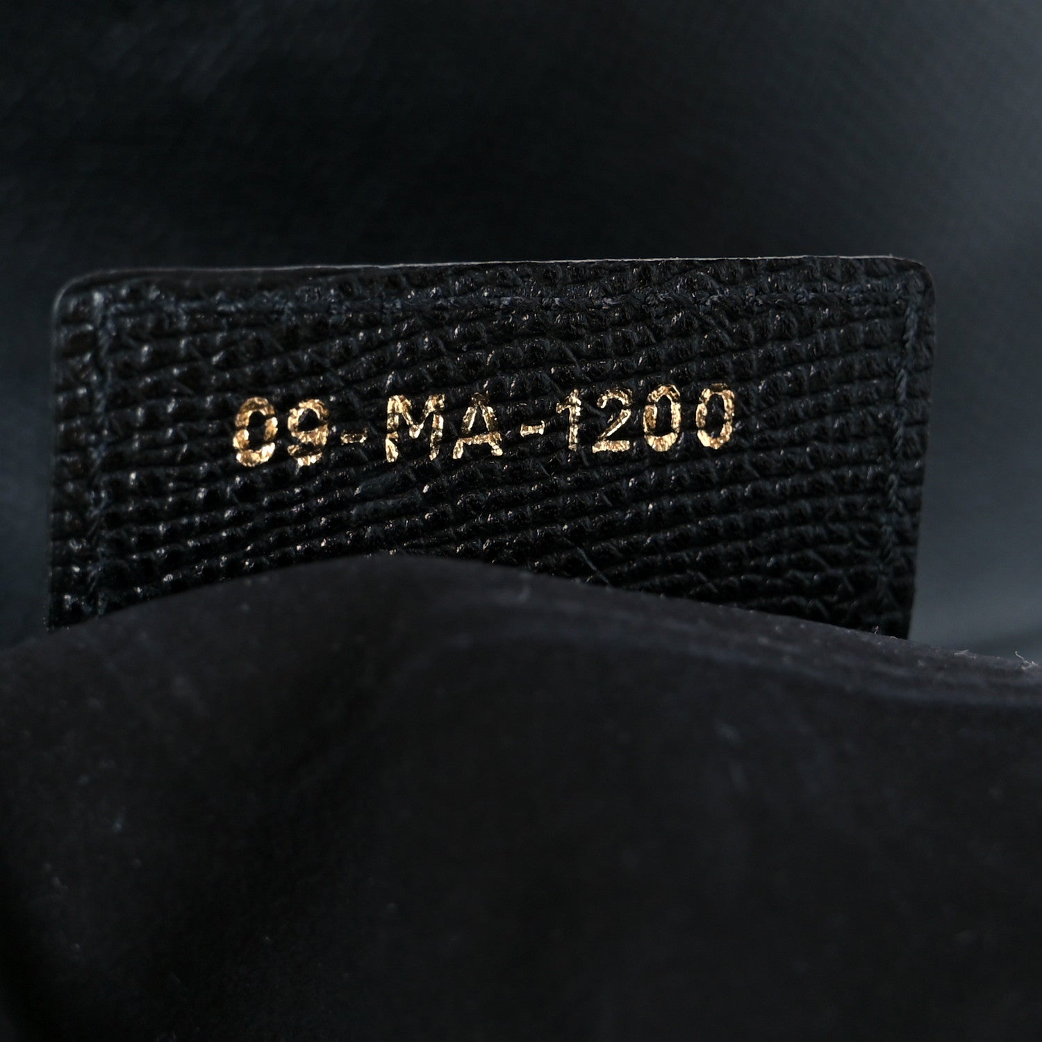 Grained Calfskin Saddle Bag Black