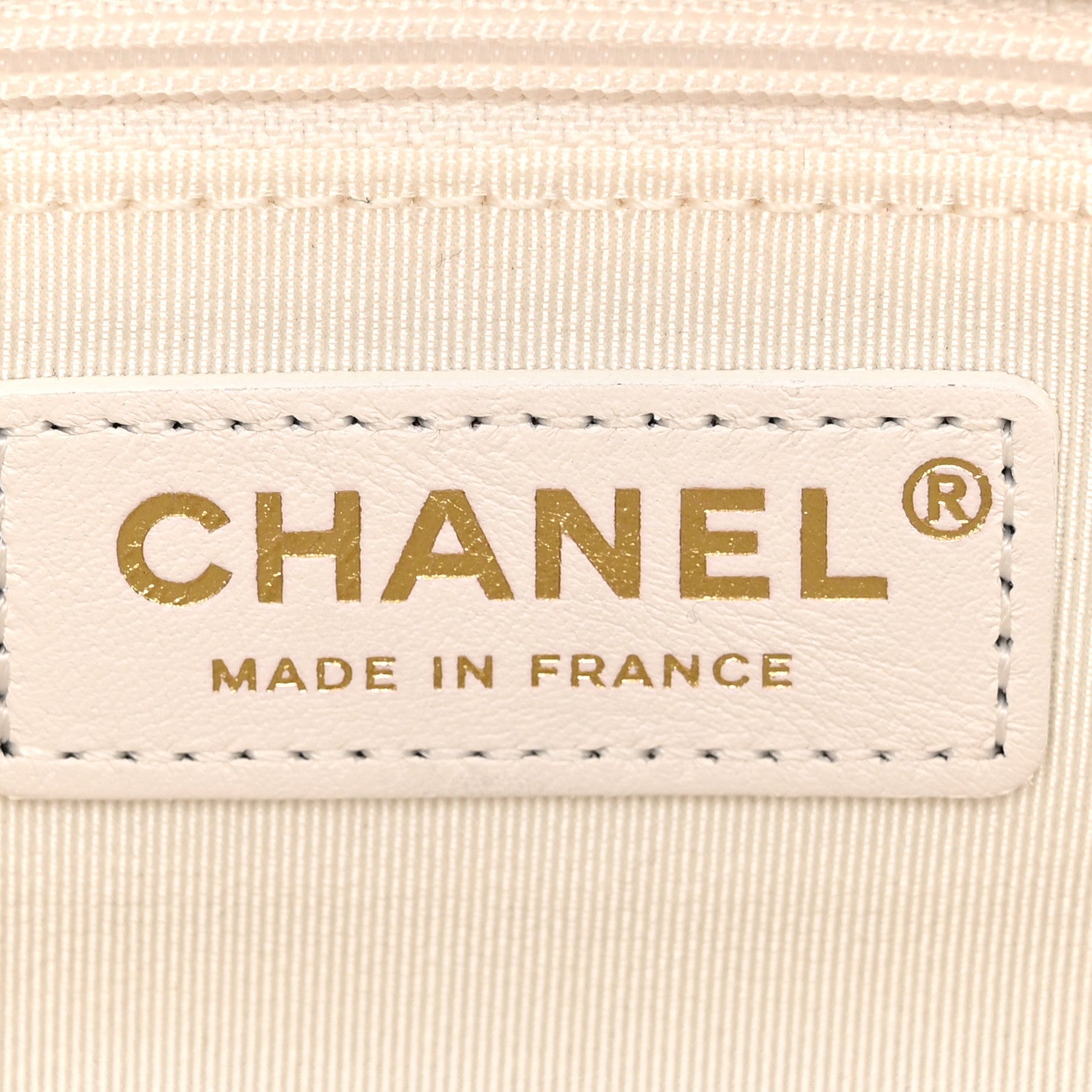 Shearling Lambskin Quilted CC Chain Flap White
