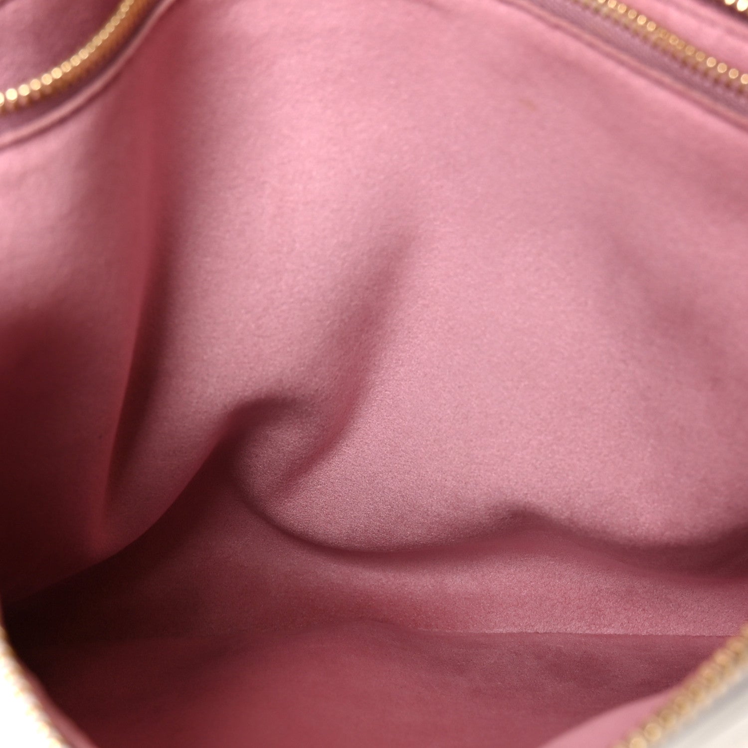 Lambskin Embossed Monogram LV Garden Coussin PM Cream