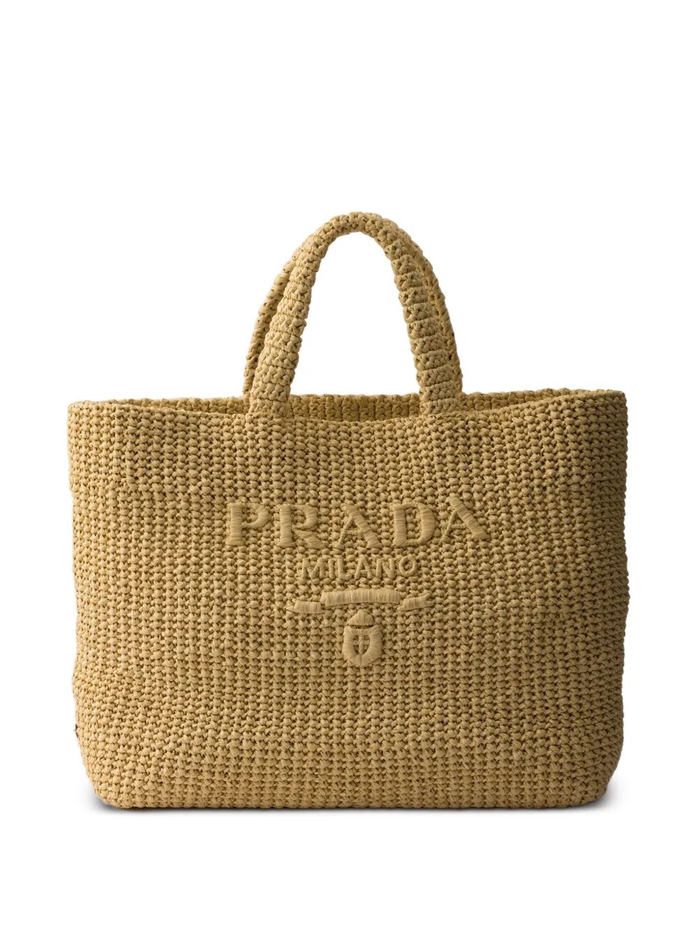 Prada Women Crochet Tote Bag