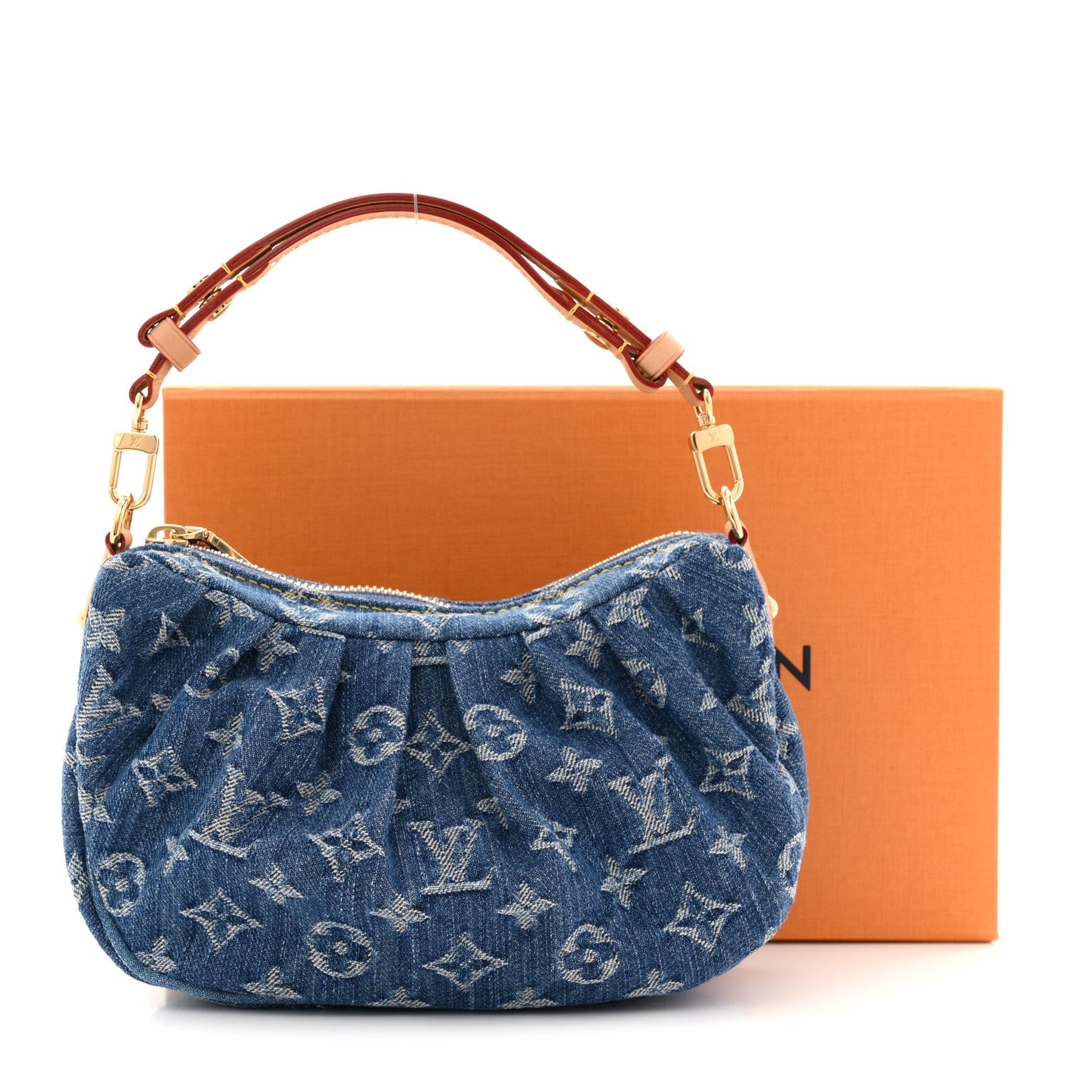 Monogram Denim Pochette Valley Blue