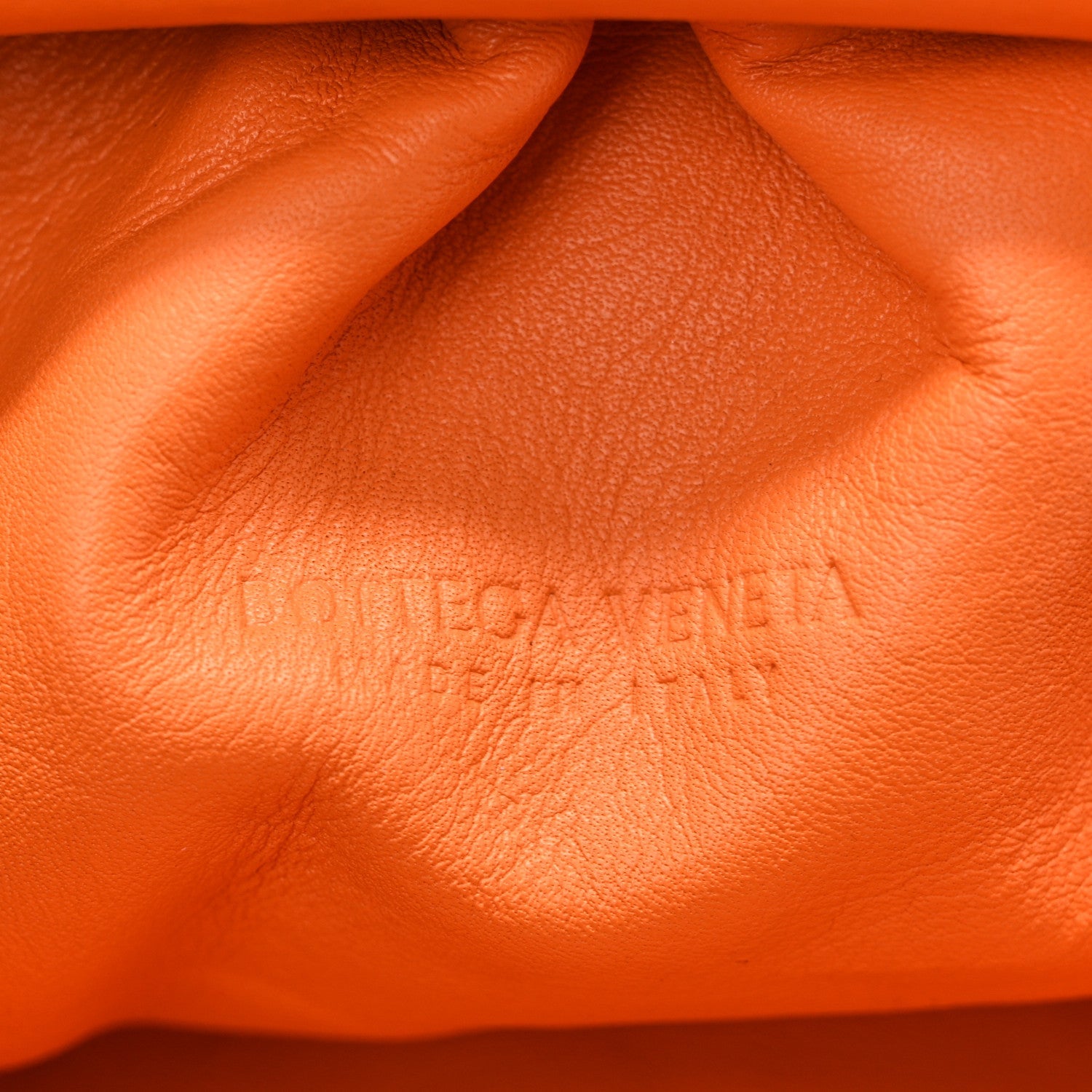Butter Calfskin The Mini Pouch Light Orange