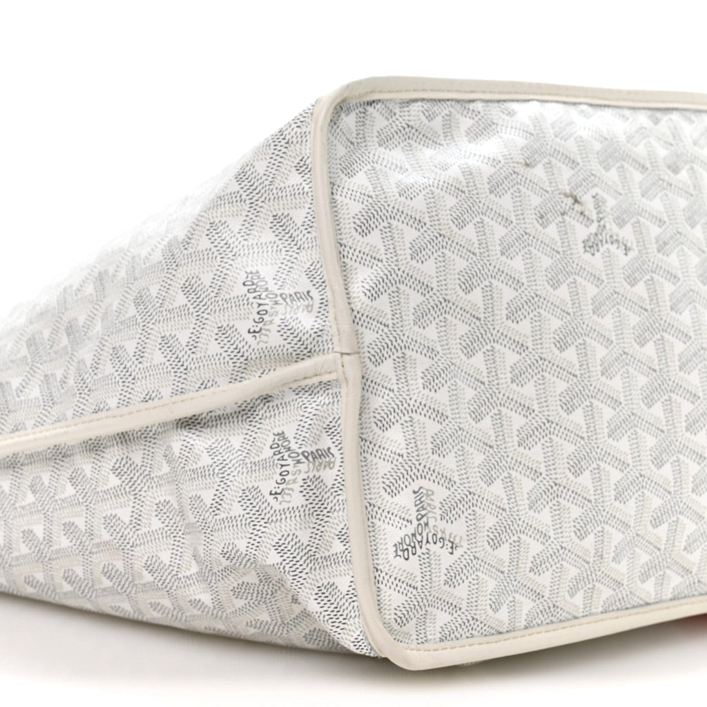 X PEANUTS Goyardine Reversible Anjou GM White
