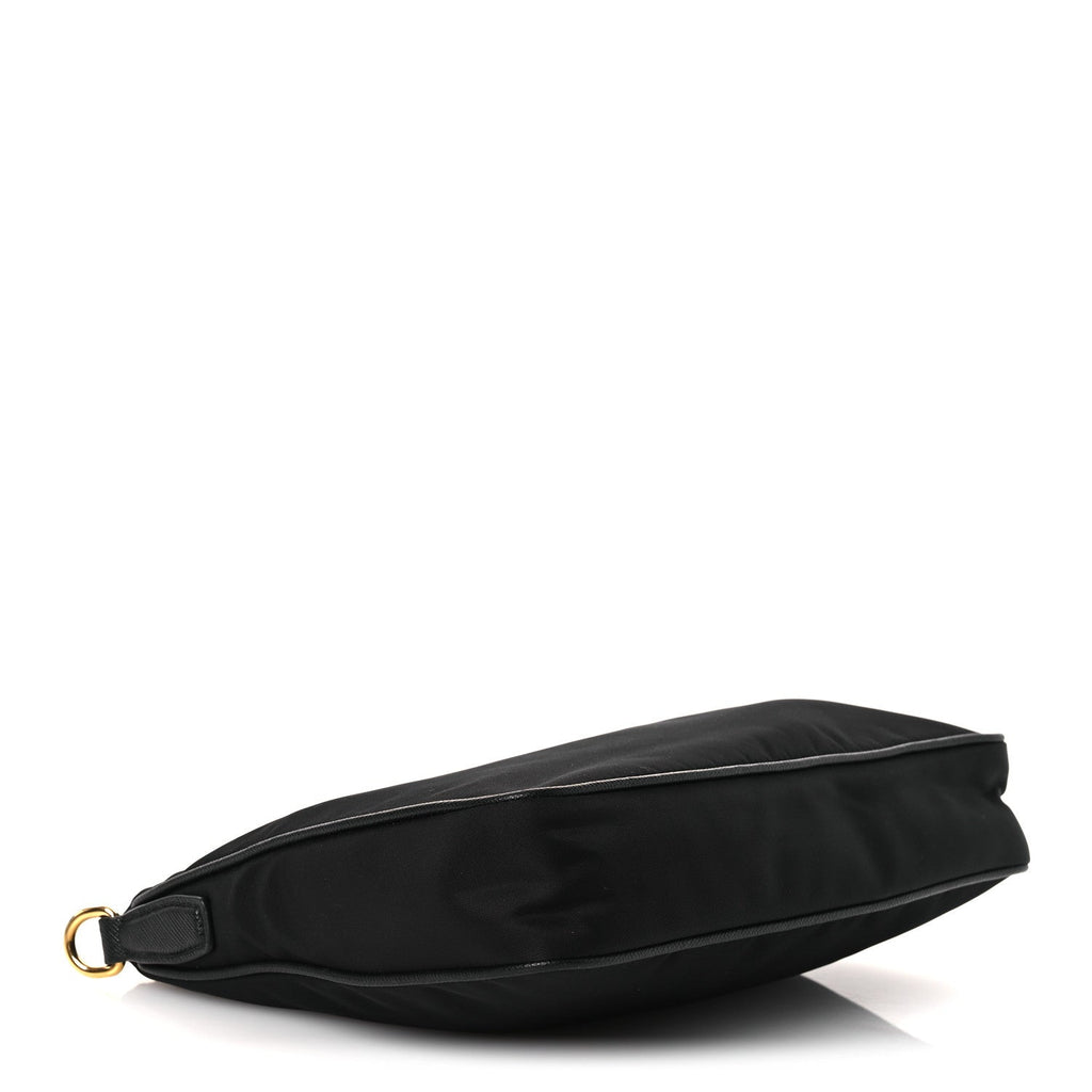 Tessuto Nylon Saffiano Crossbody Bag Black