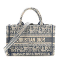 Oblique Mini Book Tote With Strap Light Blue Multicolor