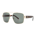 MCM Sunglasses Aviator Full Rim, Gold Frame and Green Lens MW000832N