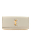 Grain De Poudre Classic Monogram Cassandre Clutch Crema Soft