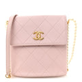 Calfskin Quilted Pearl Small About Pearls Hobo Bag Light Pink