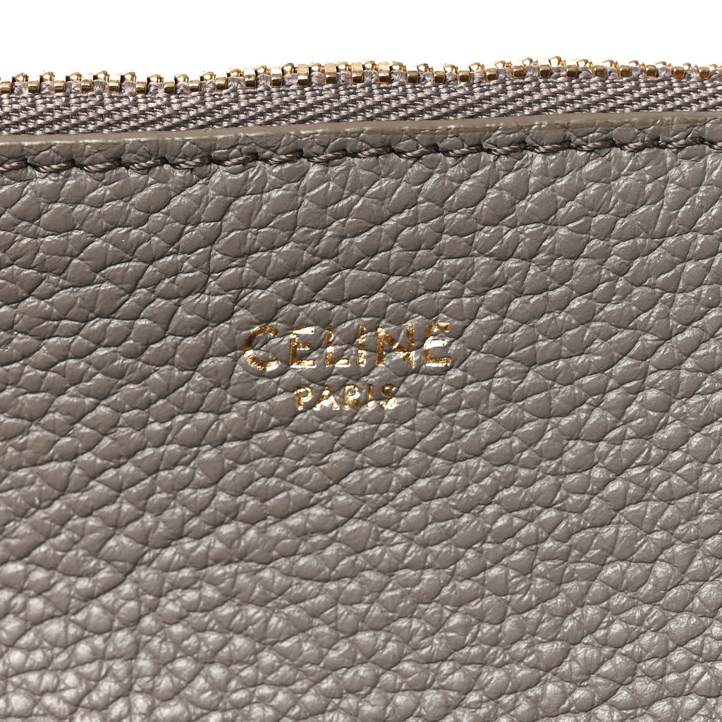 Supple Grained Calfskin Bucket 16 Bag Pebble