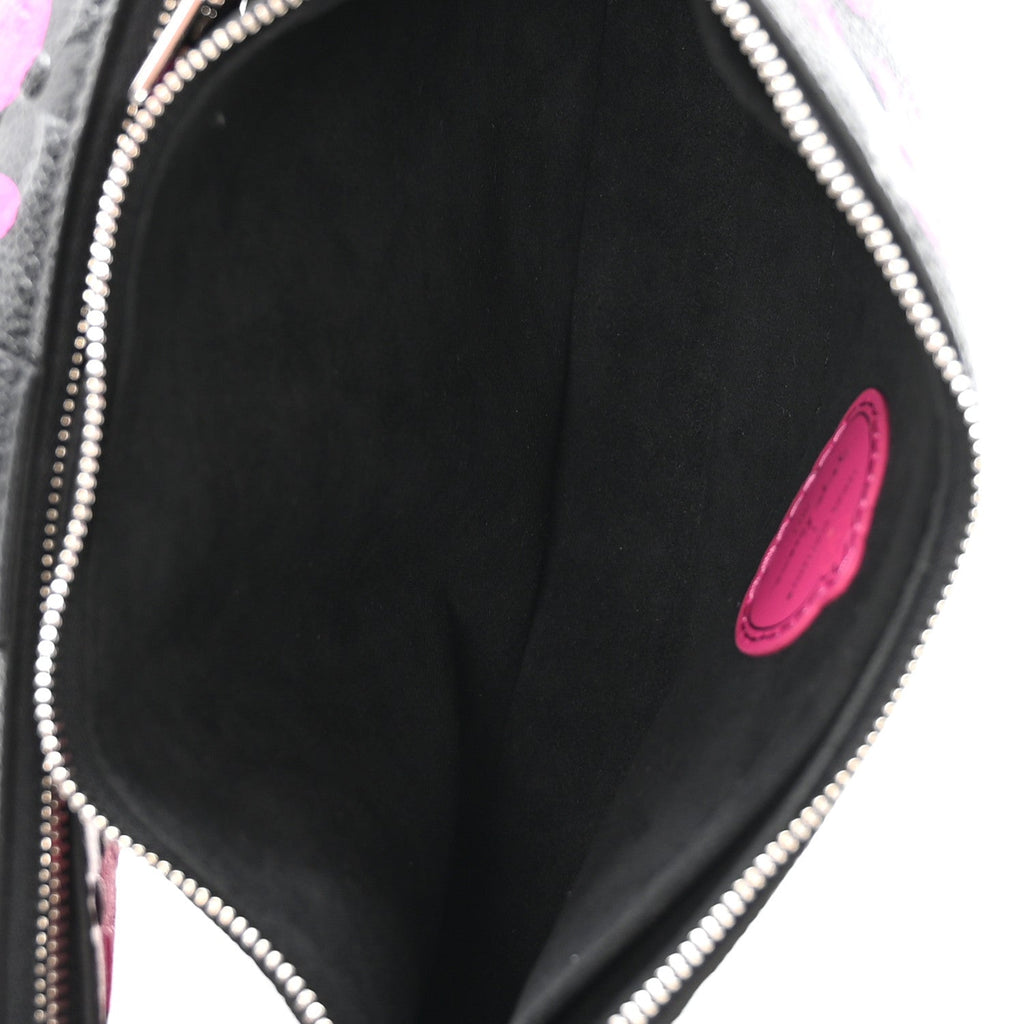 LV X YK Empreinte Multi Pochette Accessories Black Fuchsia