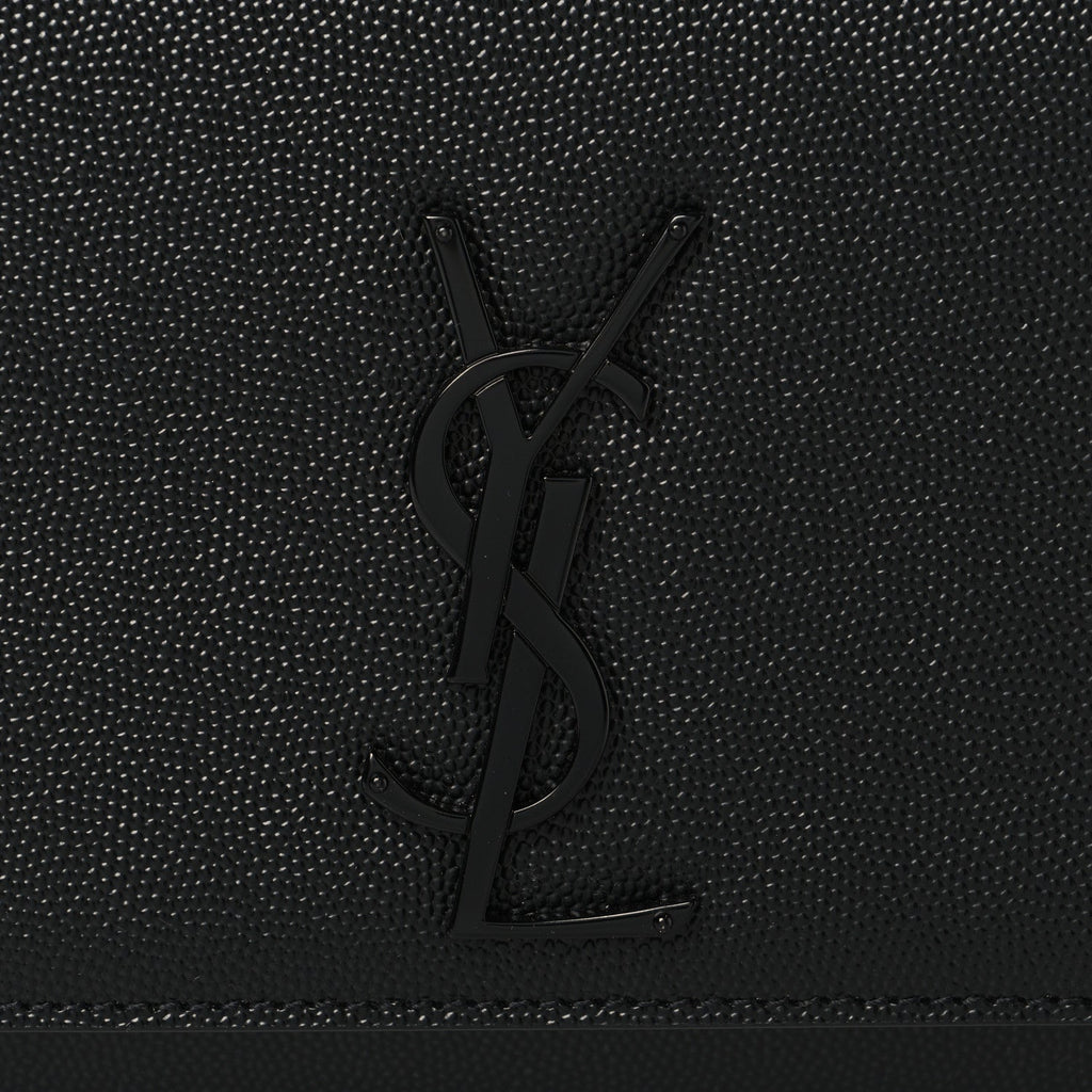 Grain De Poudre Medium Classic Monogram Monochrome Kate Satchel Black