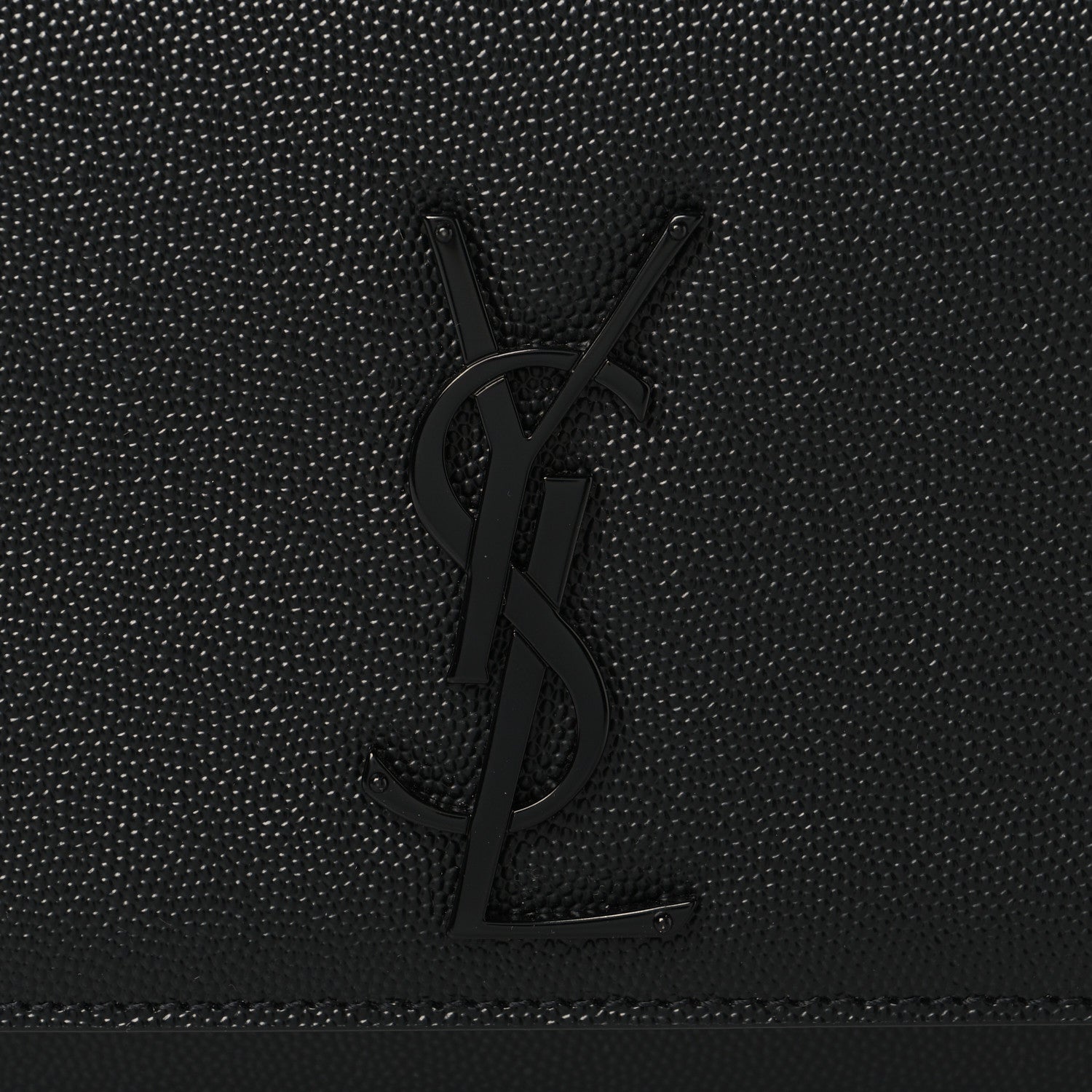 Grain De Poudre Medium Classic Monogram Monochrome Kate Satchel Black