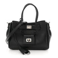 Smooth Calfskin Mini Bel Air Carry All Bag Black