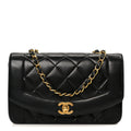 Lambskin Quilted Small Single Flap Black