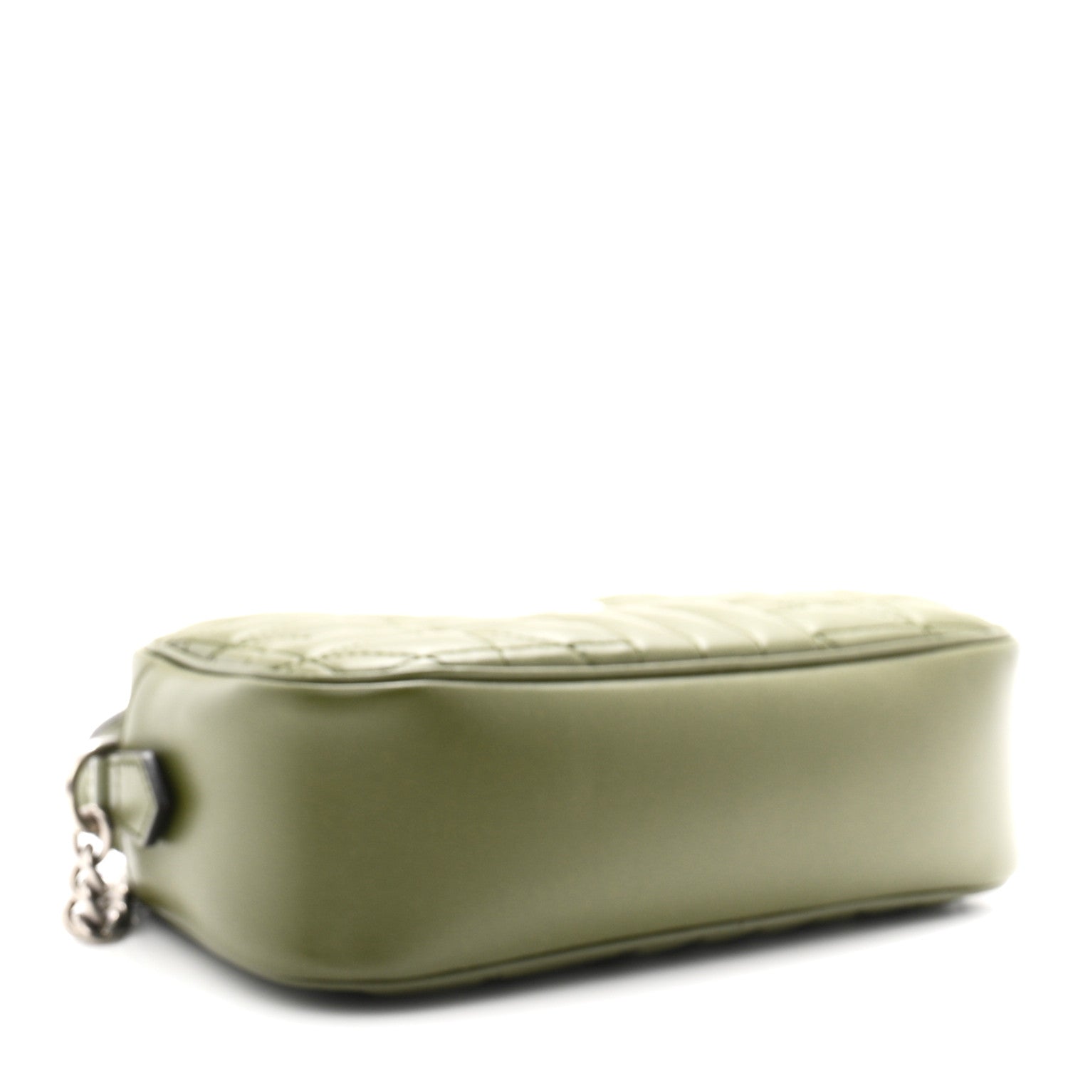 Calfskin Matelasse Aria Small GG Marmont Chain Shoulder Bag Military Wood