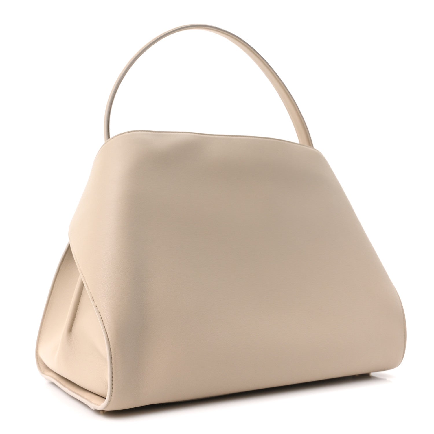 Calfskin Medium Hug Bag Stone Burnt Orcher