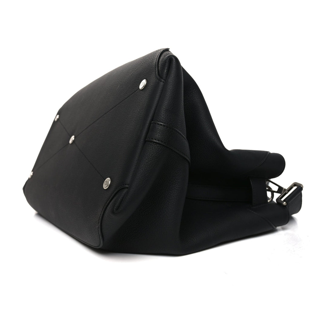 Icons Calfskin Medium Normandie Tote Grey Tote Black