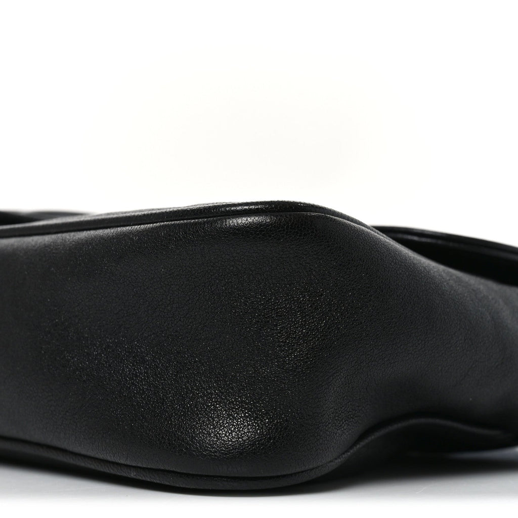 Goatskin Small GG Monochrome Aphrodite Shoulder Bag Black
