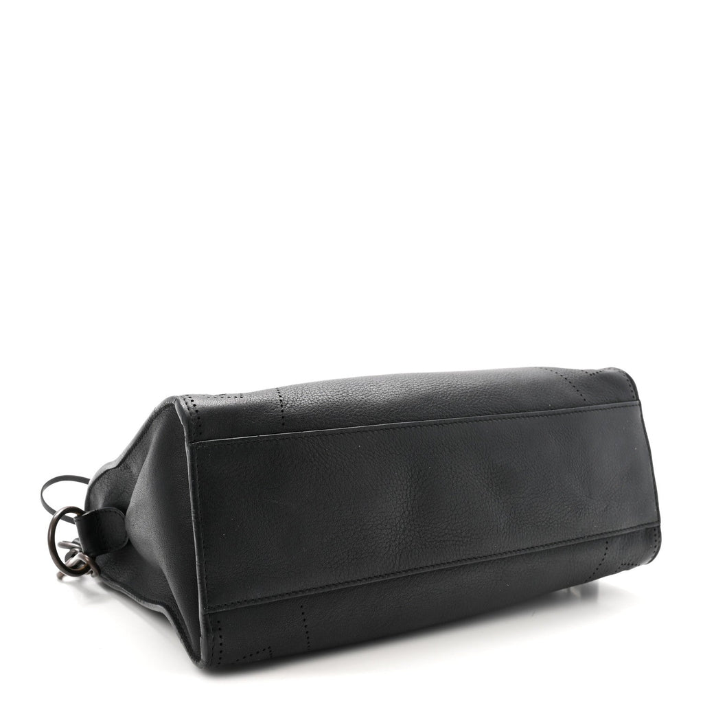 Veau Soyeux Perforated Blackout Hardware S City Black