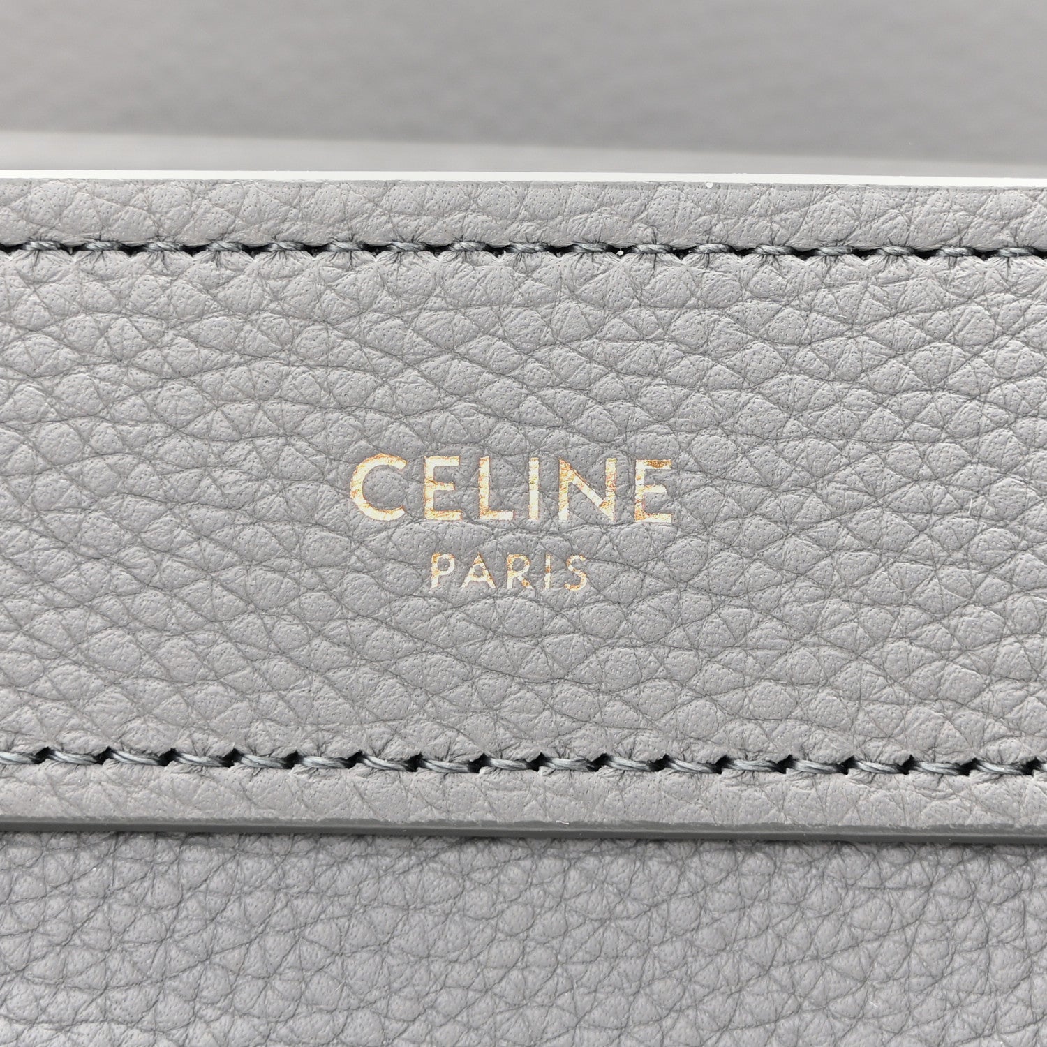 Drummed Calfskin Nano Luggage Kohl