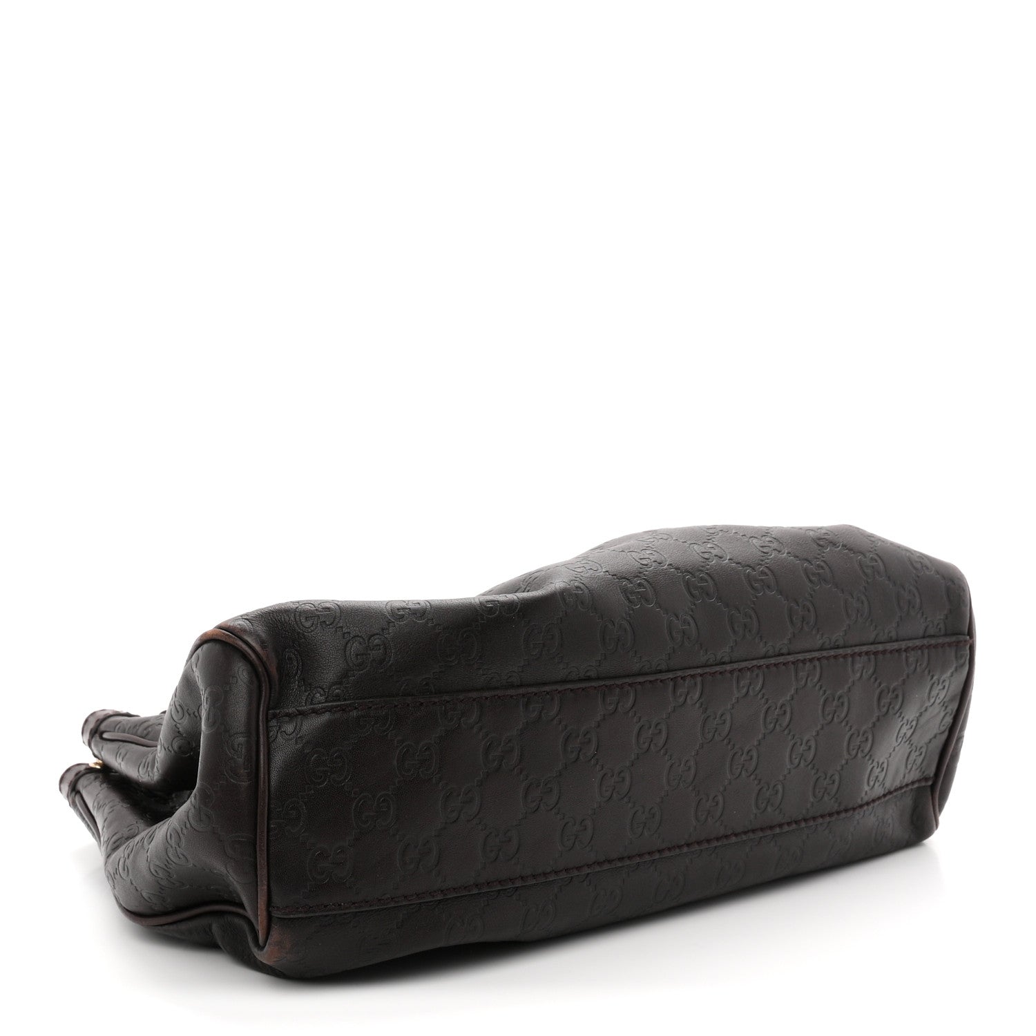 Guccissima Medium Sukey Tote  Chocolate