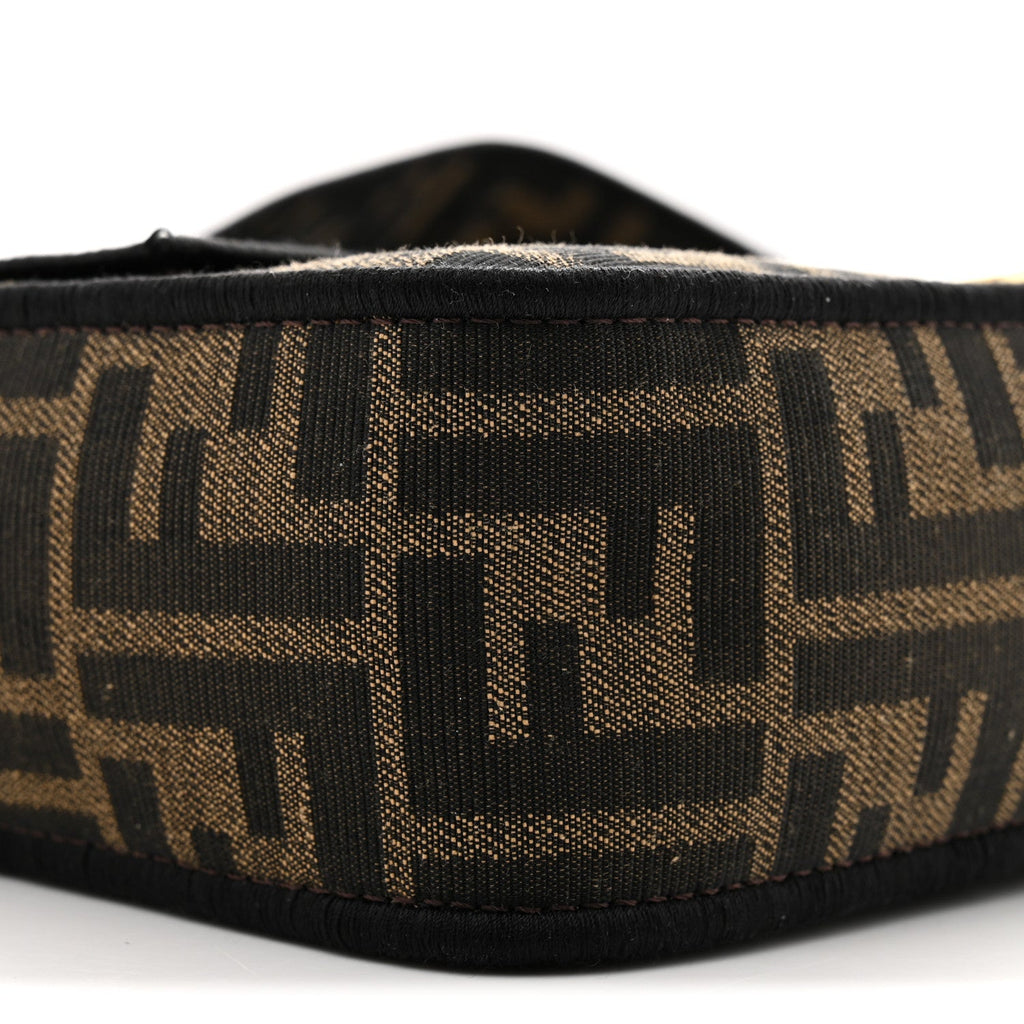 Fabric Jacquard FF 1974 Medium Baguette Tobacco Moro Black