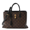 Monogram Flower Tote Black