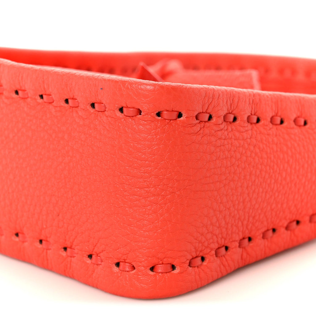 Cuoio Roma Sellerissima Nappa Sintetica Tape Stitch Mini Fendessence Shoulder Bag Lava