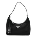 Tessuto Nylon Saffiano Mini Re-Edition 2005 Bag Black