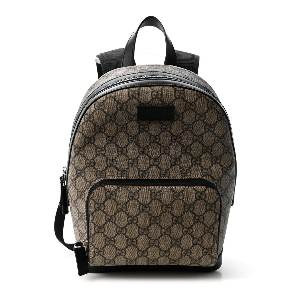GG Supreme Monogram Small Eden Day Backpack Black