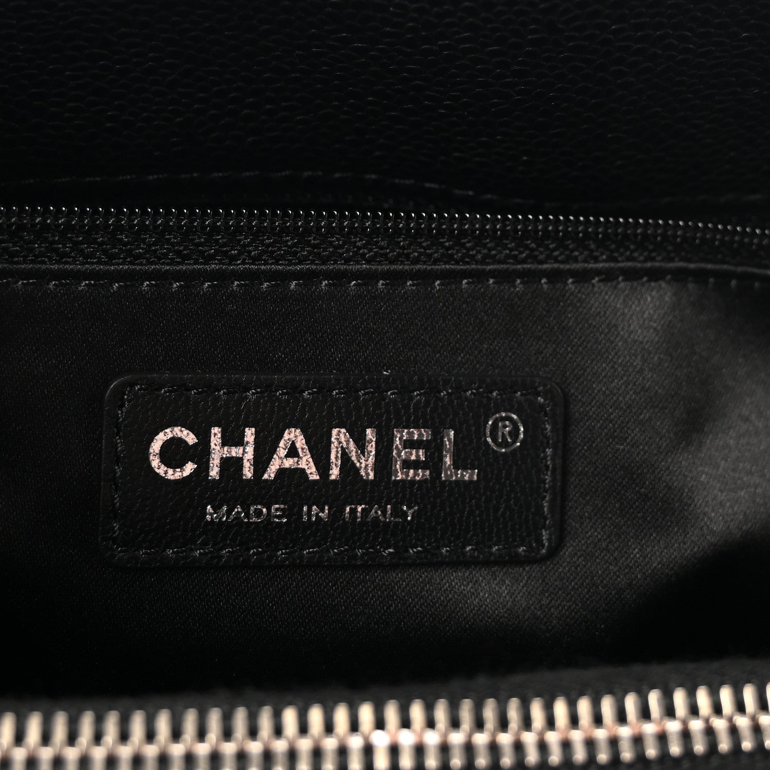 Caviar Quilted Grand Shopping Tote GST Black