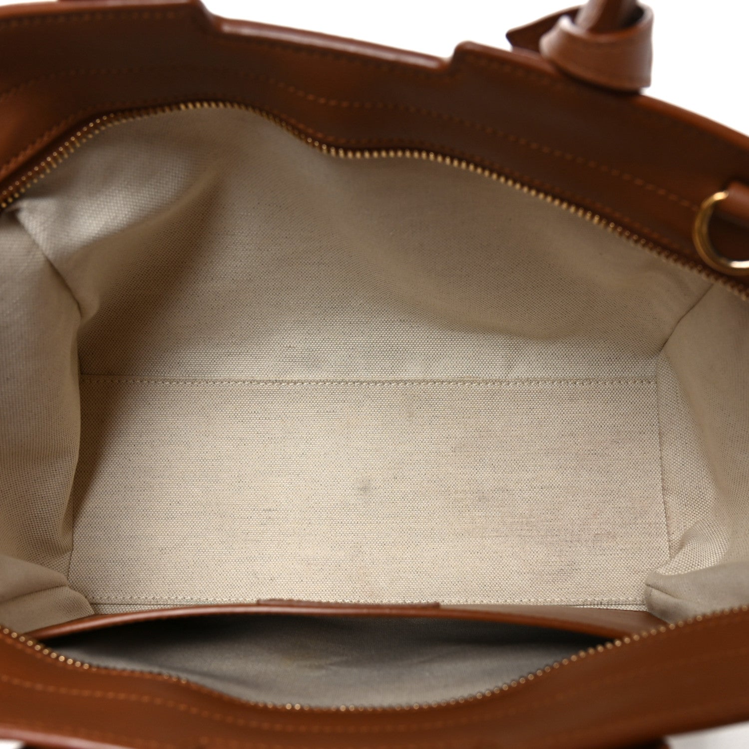Canvas Calfskin Baby Monogram Downtown Cabas Greggio Brick