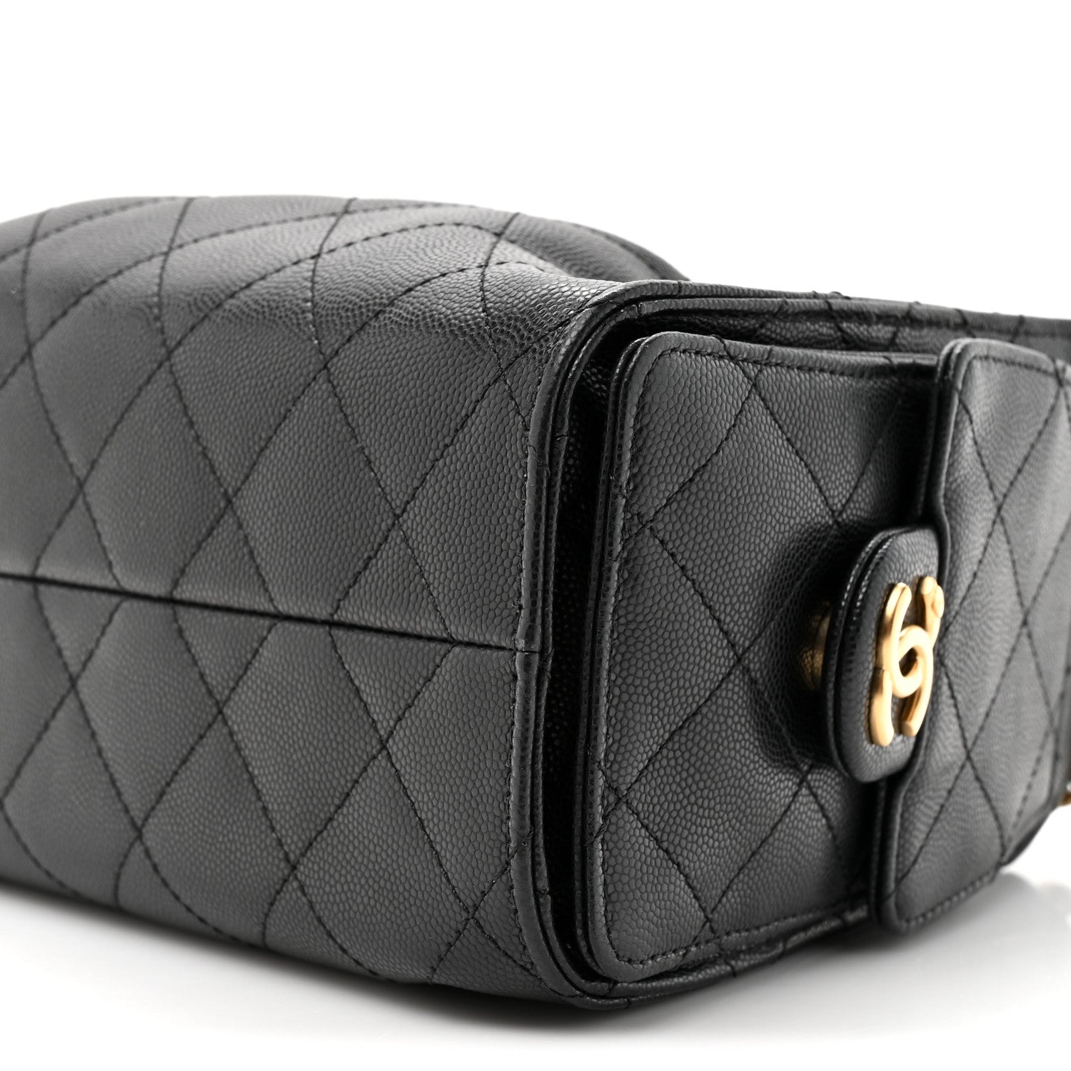 Caviar Quilted Mini Chanel 25 Handbag Black