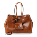 Vegetable Tanned Lambskin Medium Bel Air Carry All Bag Tan Cowboy