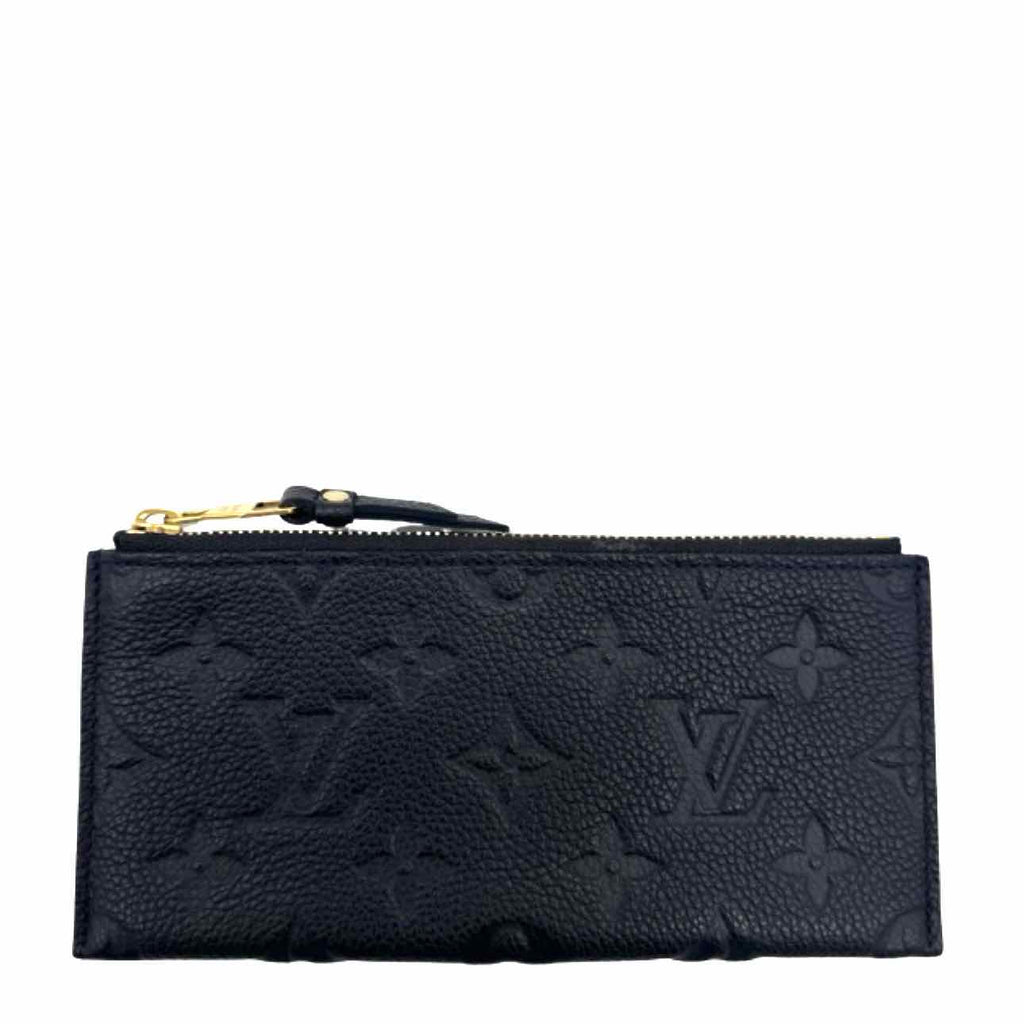 LOUIS VUITTON Empreinte Leather Sarah Wallet Navy