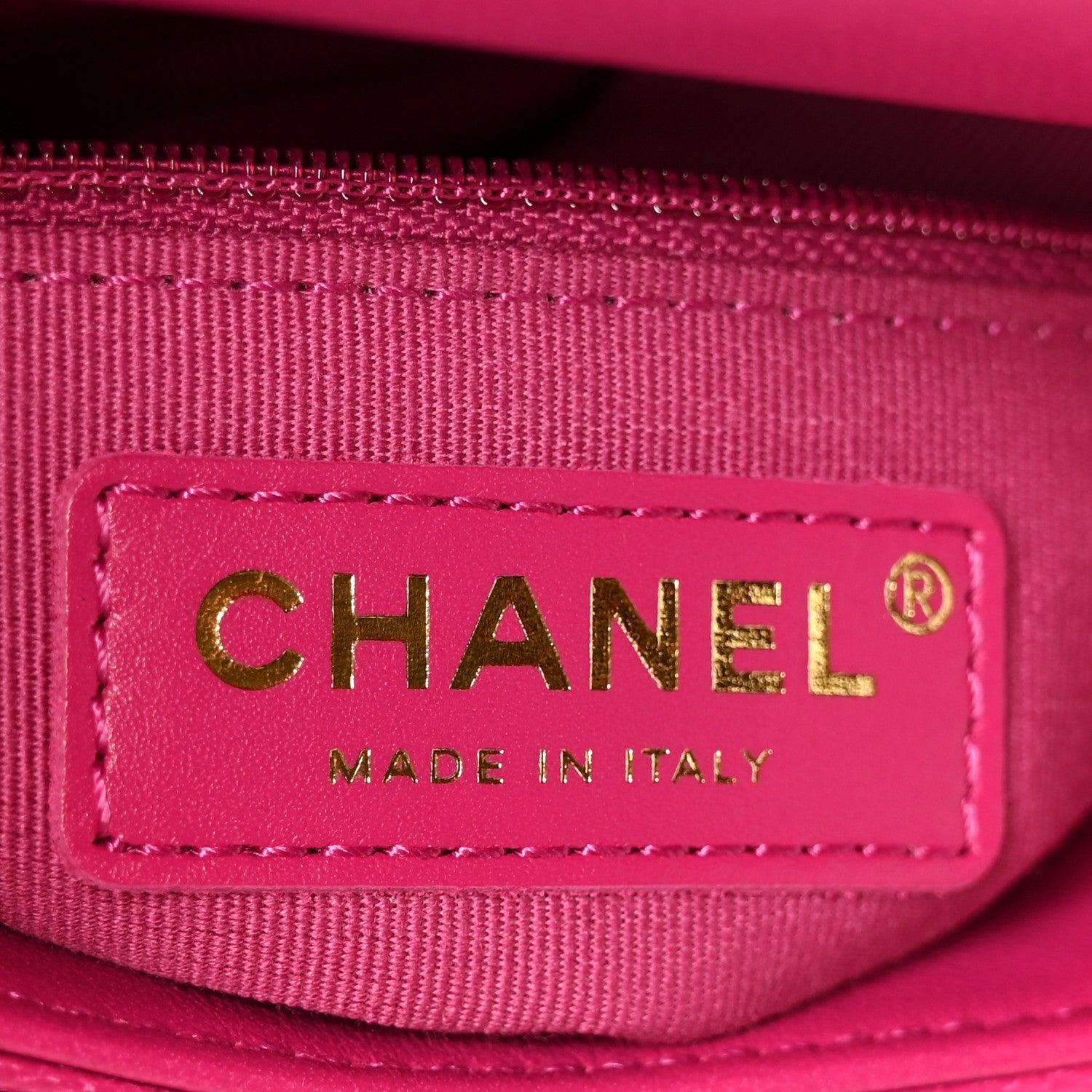 Lambskin Quilted Small Chain Top Handle Flap Fuchsia