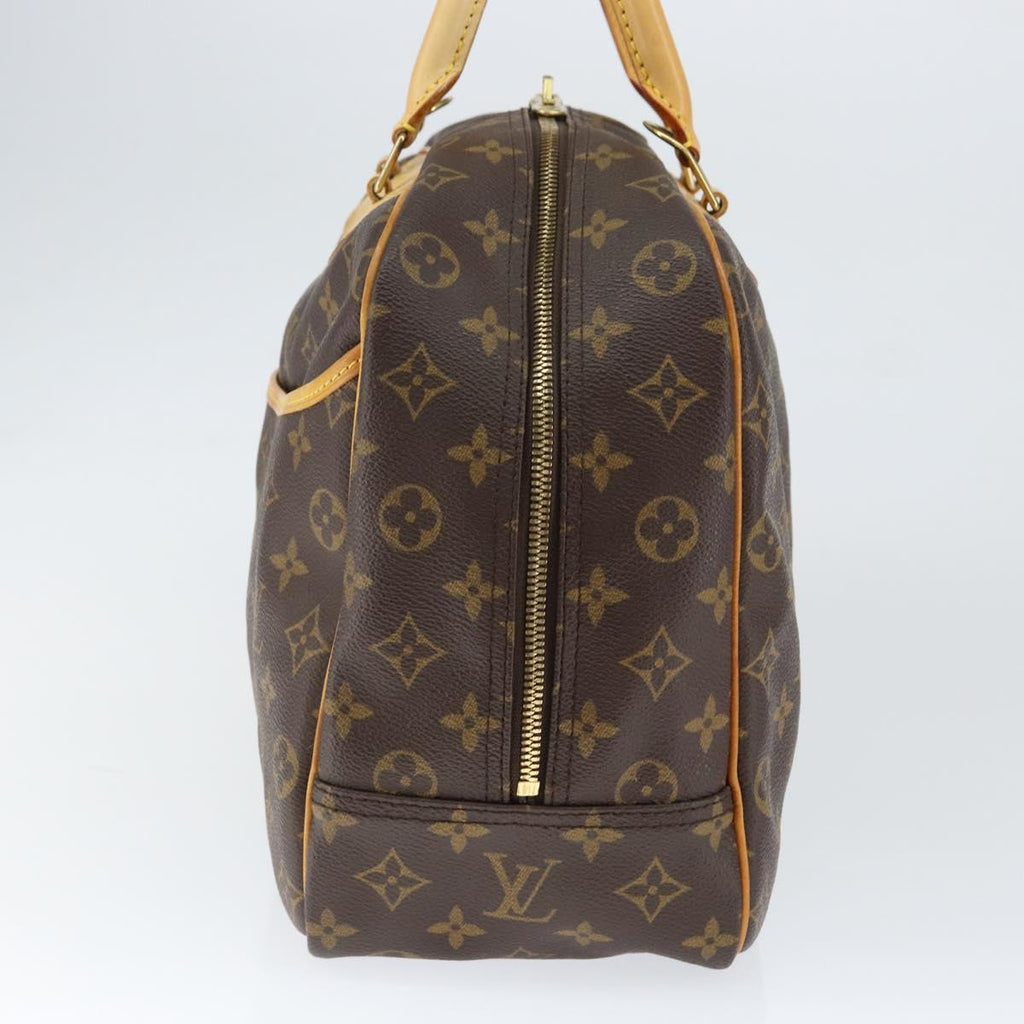 Louis Vuitton Deauville Handbag Monogram Canvas Brown Canvas Handbag (Authentic  )