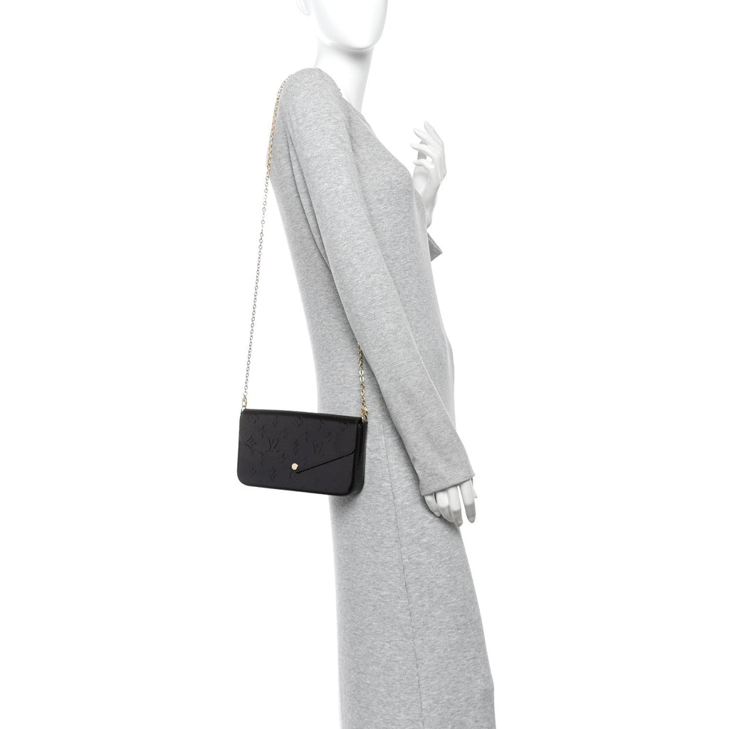 Vernis Pochette Felicie Chain Wallet Amarante