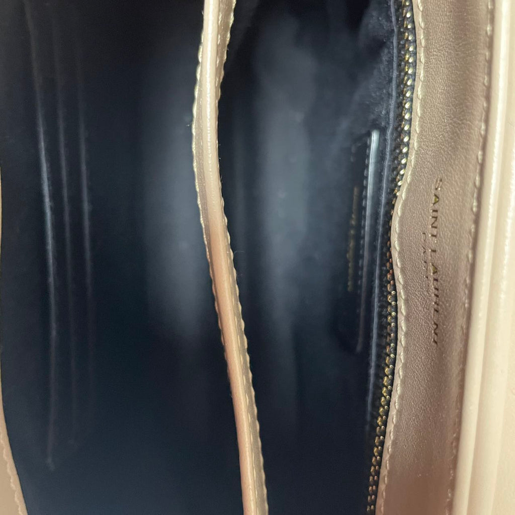 Saint Laurent LouLou Toy Crossbody Leather Dark Beige 2020