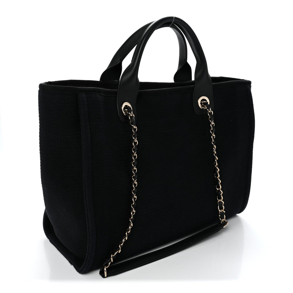 Mixed Fibers Small Deauville Tote Black