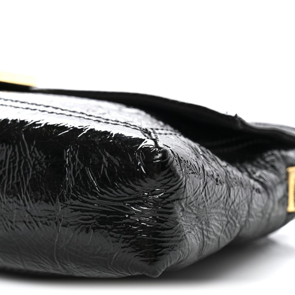 Vitello Naplak Medium Convertible Baguette Black
