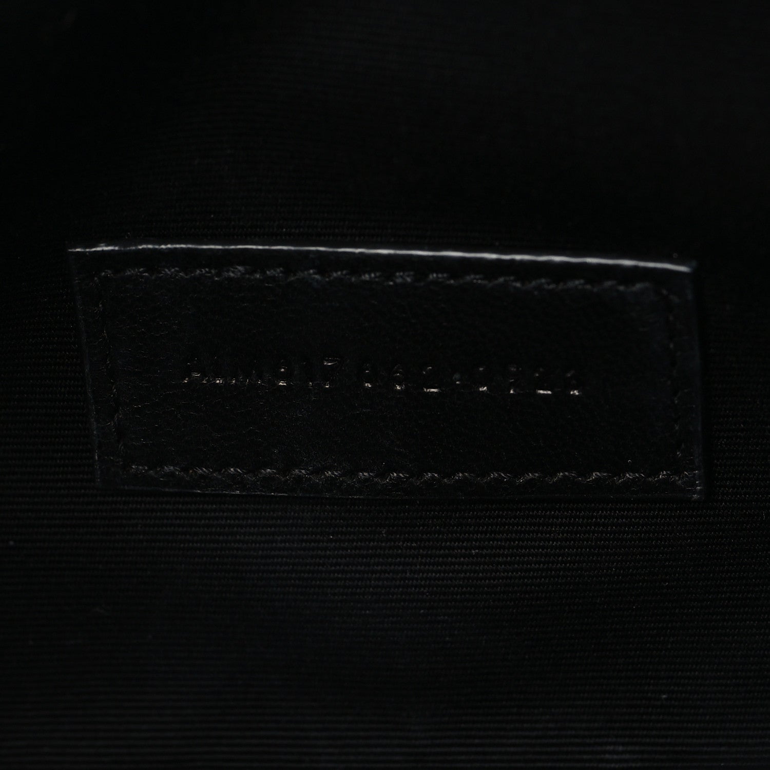 Grain De Poudre Matelasse Chevron Monogram Envelope Clutch Black